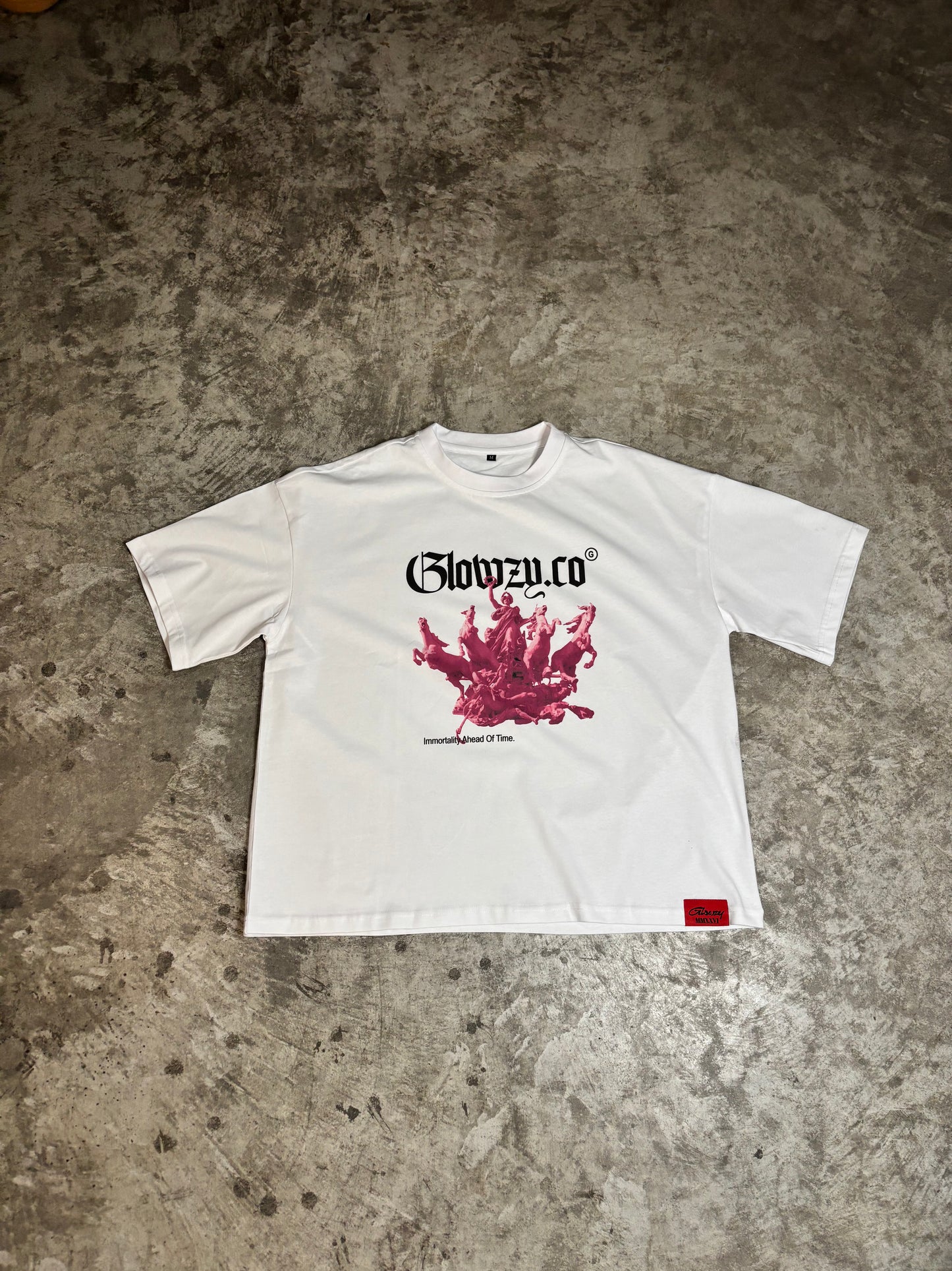"Out of Time" tee (Rose)
