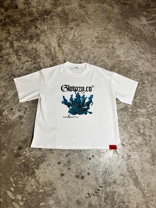 "Out Of Time" tee (bleu)